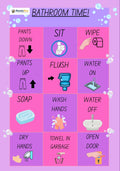 Bathroom Time Visual Schedule & Hygiene Guide